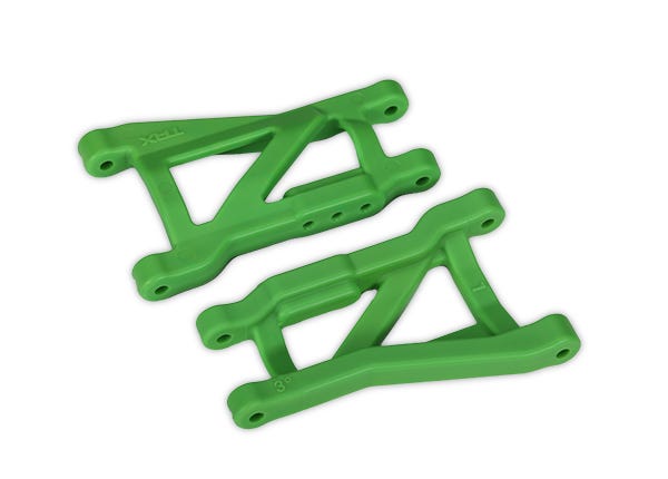 Traxxas - TRX2750G - Suspension arms, green, rear, heavy duty (2)