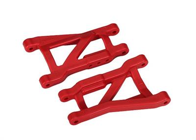 Traxxas - TRX2750L - Suspension arms, red, rear, heavy duty (2)