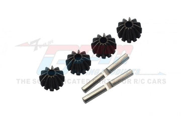 STEEL SMALL BEVEL GEAR - 4PCS (FOR TT02/TT02B) black