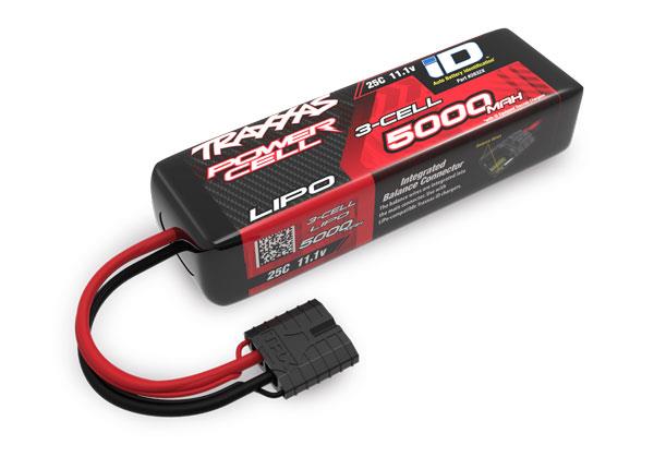 Traxxas - TRX2832X - 11,1V Lipo batteri med 5000 mAh, 25C, Softcase og Traxxas ID stik