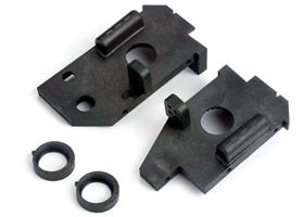 Traxxas - TRX4824 - Side plates, rear (l&r)/ belt tension cams (2)