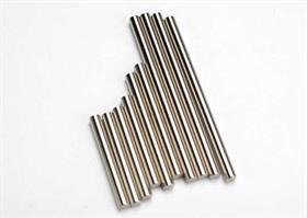 Suspension pin set Jato, complete (hardened steel, front & rear), 3x27mm (4), 3x35mm (2), 3x52m