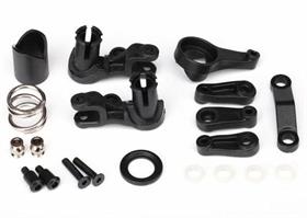 Traxxas - TRX6845X - Steering bellcranks/ servo saver/ servo saver spring/ servo spring retainer/servo horn, steering