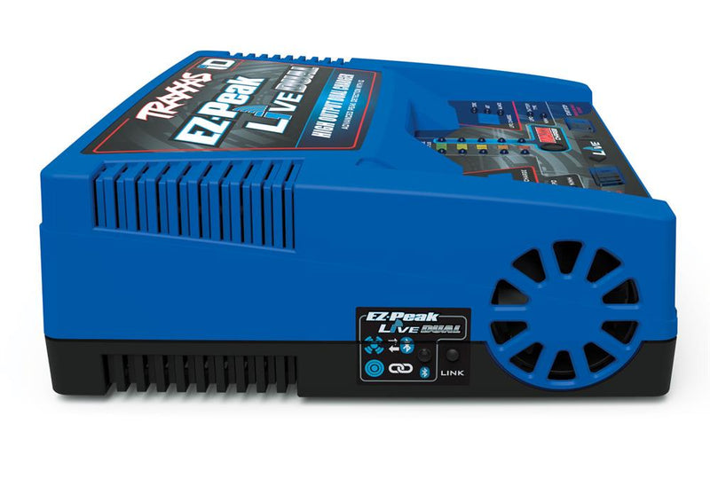 Traxxas - TRX2973GX - 16A EZ-Peak Live dobbelt oplader med ID autogenkendelse af Traxxas ID NiMH og Lipo batterier - 2-4S