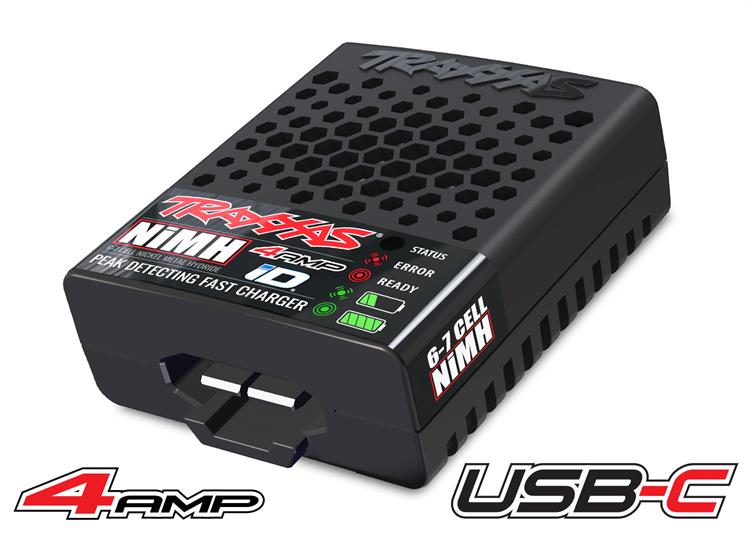 Traxxas - TRX2982 - 4-Amp USB-C Charging Innovation with Traxxas iD® Technology