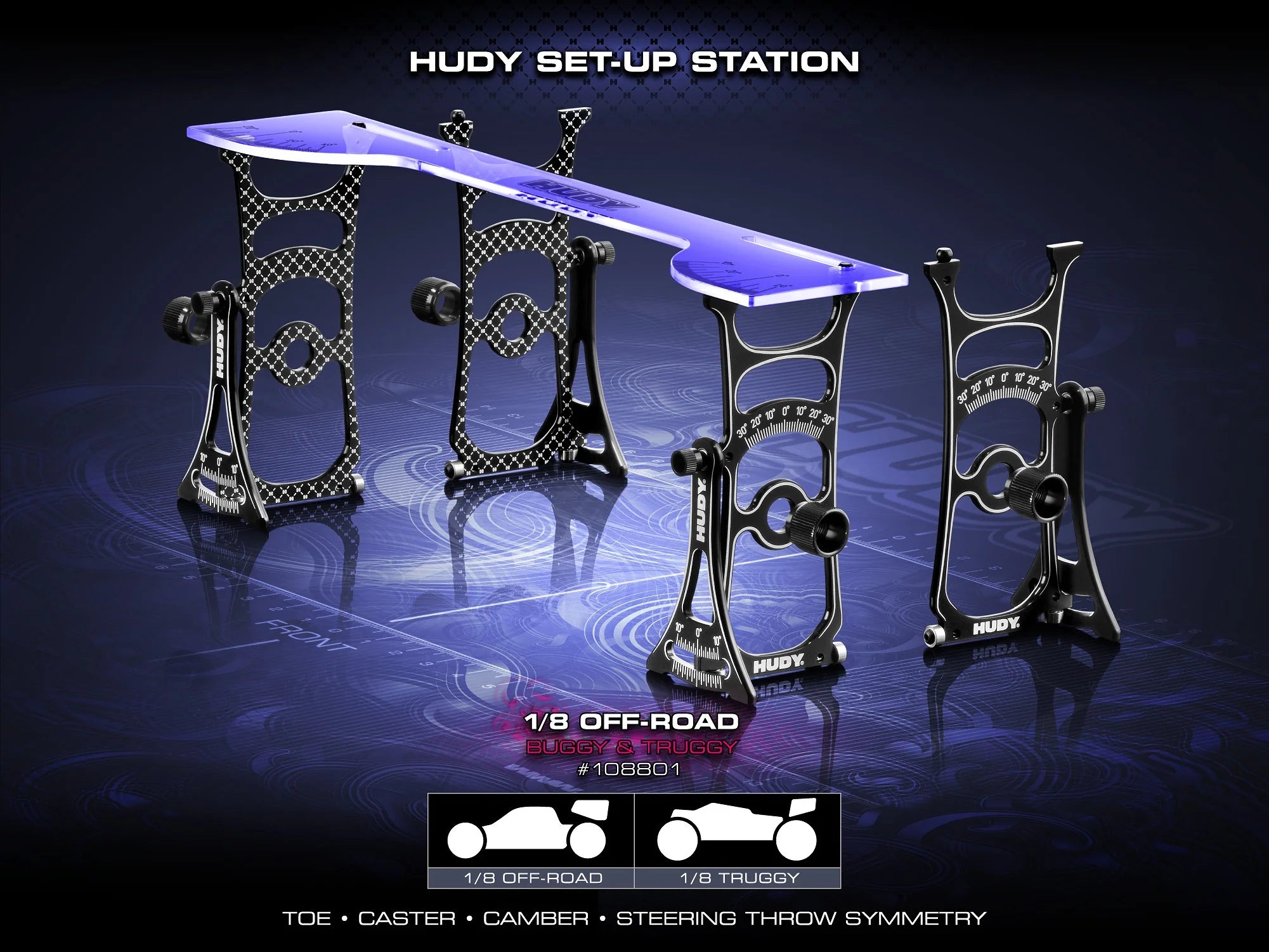 SET-UP STATION FOR 1/8 OFF-ROAD CARS
