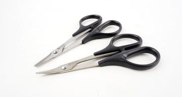 Kurvet og lige lexan saks til RC karosserier - 2 stk