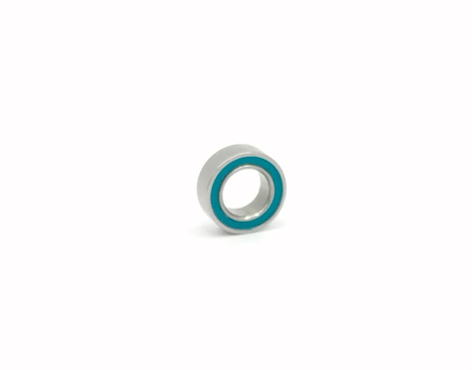 4x7x2.5mm Kugleleje Rustfrit og med Gummiforsegling - 1 stk