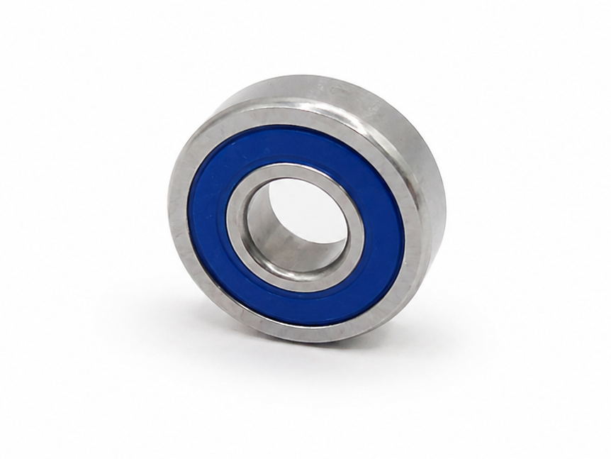 6x16x5mm kugleleje - Rustfrie og med Gummiforsegling
