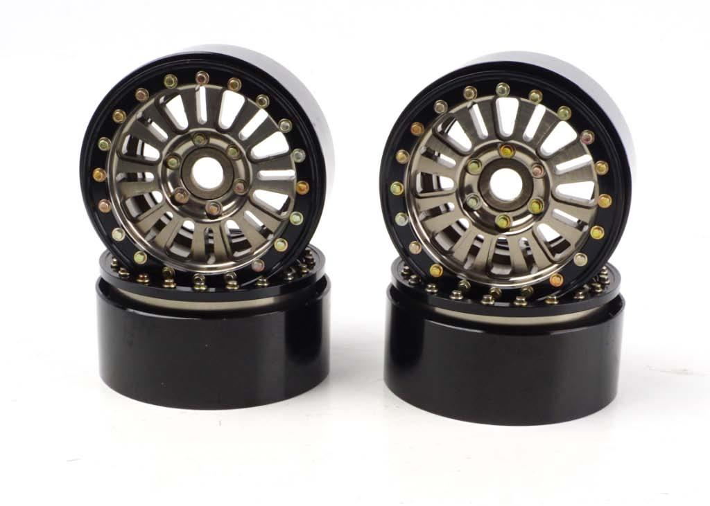 Hobby Details - DTCW01001 - 1.9" Aluminum Beadlock Crawler Wheels 4 stk