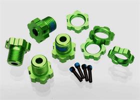 Traxxas - TRX5353G - Wheel hubs, splined, 17mm (green-anodized) 4 stk