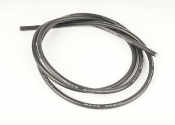 Hobby Details - DTW01003A - 12AWG silicone ledning 1 meter - Sort