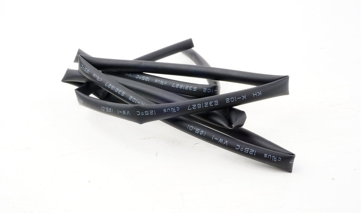 Krympflex Rør Sort Krympeflex Sort 1m til 12 AWG - RC Kongen