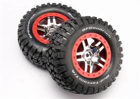 Traxxas - TRX6873A - BFGoodrich® dæk på Short Course fælge med 12 mm hex - 2 stk