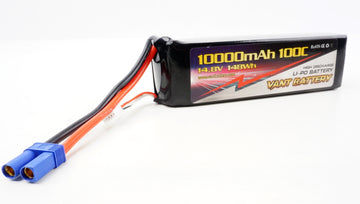 Vant - 14.8V Lipo batteri med 10000 mAh, 100C i Softcase med EC5 stik