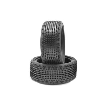 PAIR OF 1\10 TYRES CARPET 4WD MEDIUM FRONT LOW PROFILE