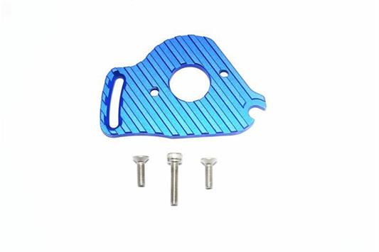 GPM ALUMINUM MOTOR PLATE MED KØLERIBBER - Blå | RC Kongen