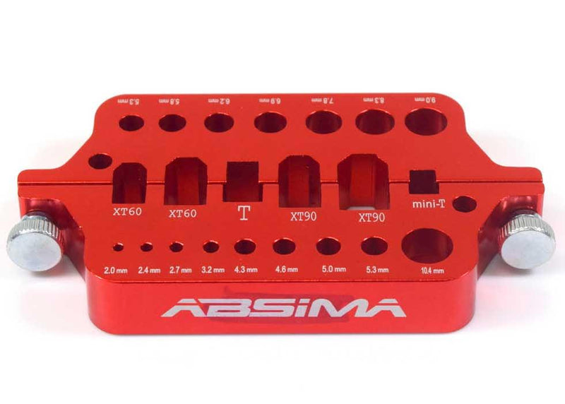 Absima - 3000048 - Loddeholder for Stik og Guldstik til Batterier i Aluminium