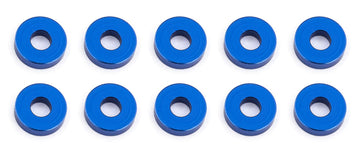 Bulkhead Washers, 7.8x2.0 mm, blue aluminum