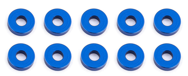 Team Associated - AE31386 - Bulkhead Washers, 7.8x2.0 mm, blue aluminum