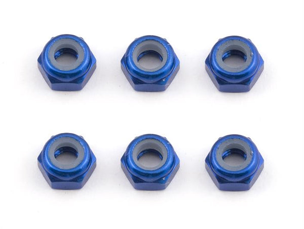 Team Associated - AE31550 - FT M3 Locknut, blue aluminum