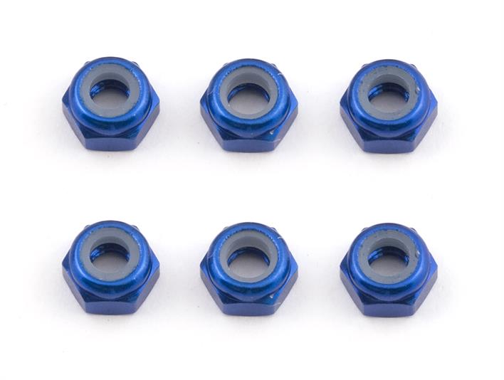 FT M3 Locknut, blue aluminum