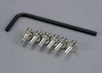 Traxxas - TRX3159 - Screws, 3x10mm cap-head machine (hex drive) (6)/ lock washers (6)/ hex wrench