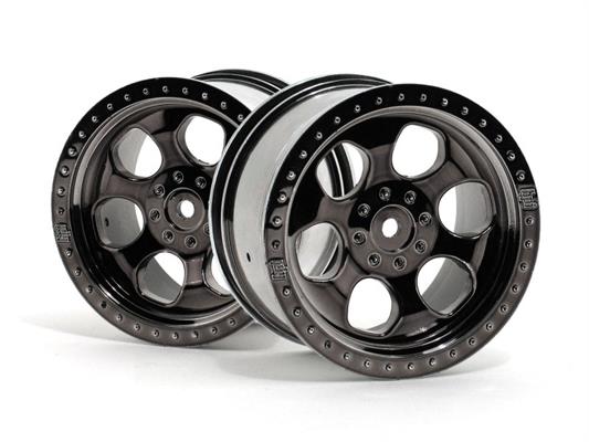 HPI - HP3161 - 6 Spoke Wheel Black Chrome (83X56Mm/2Pcs)