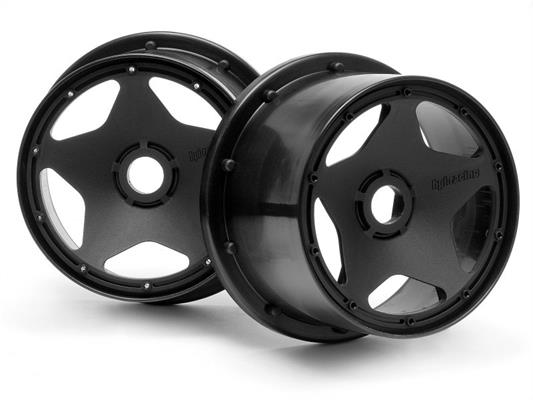 Super Star Wheel Black Rear (120 X 75Mm/2Pcs)