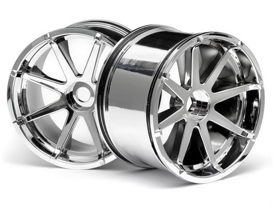 HPI - HP3257 - Blast Wheel Chrome (115X70Mm 7Inch/2Pcs)