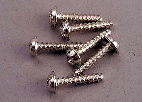 Traxxas - TRX3288 - Screws, 3x15mm washerhead self-tapping (6)