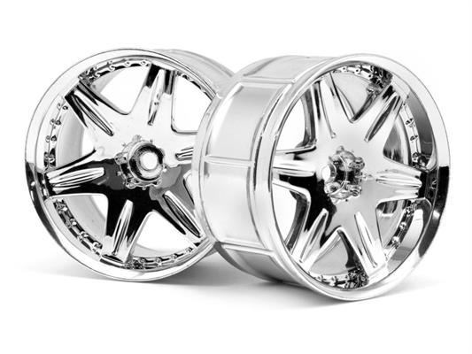 HPI - HP3345 - Lp35 Wheel Work Ls406 Chrome (2Pcs)