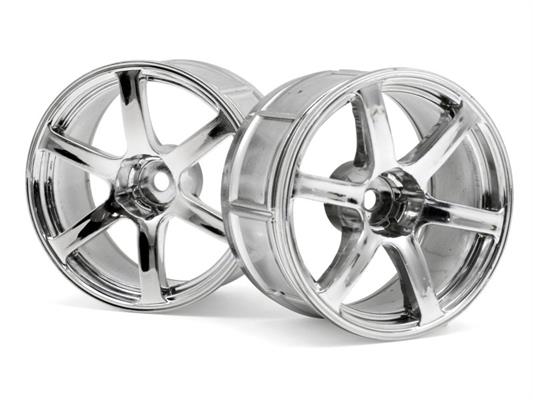 HPI - HP33466 - Lp32 Wheel Yokohama Avs Model T6 Chrome (2Pcs)