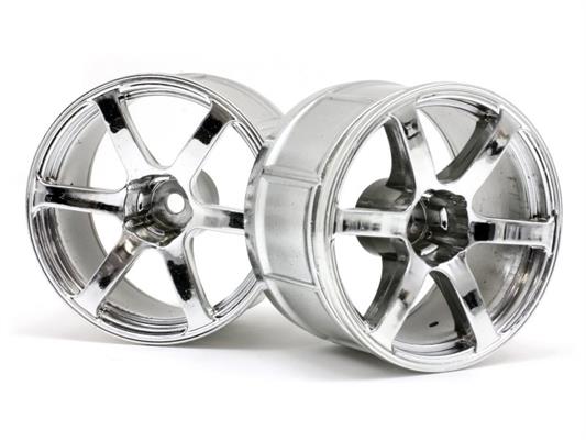 HPI - HP33467 - Lp35 Wheel Yokohama Avs Model T6 Chrome (2Pcs)