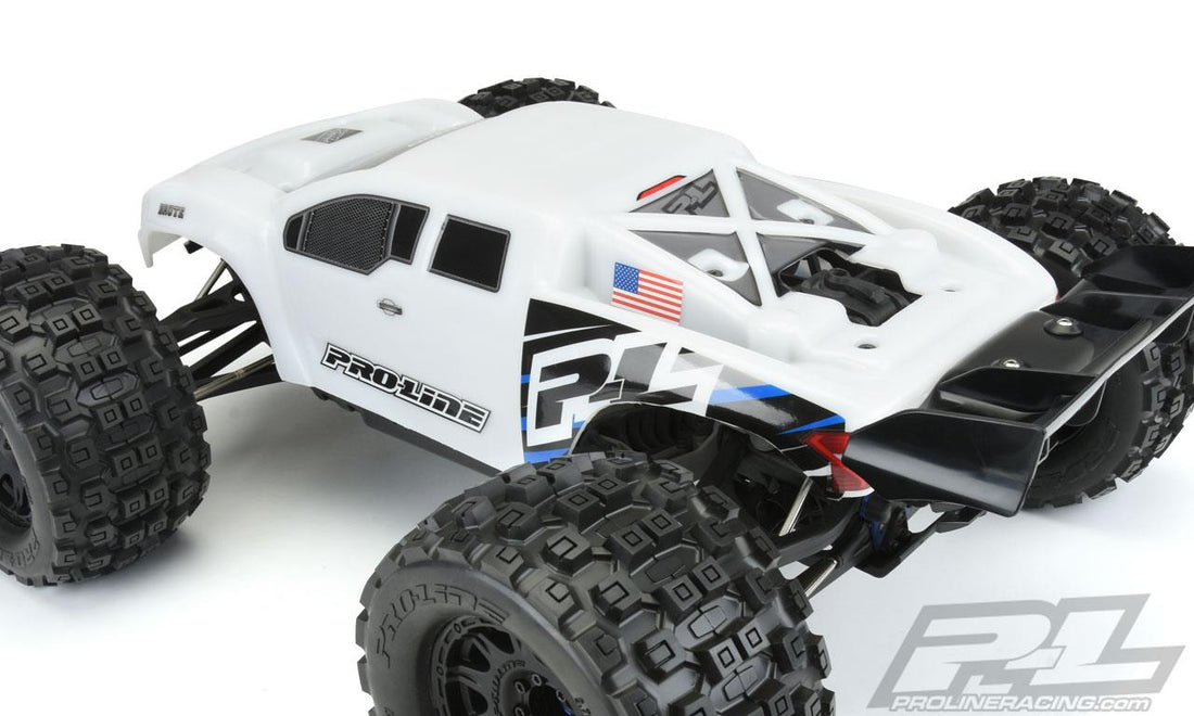 Pro-Line - PL3530-15 - Brute Bash Armor karosseri i hvid til E-REVO 2.0