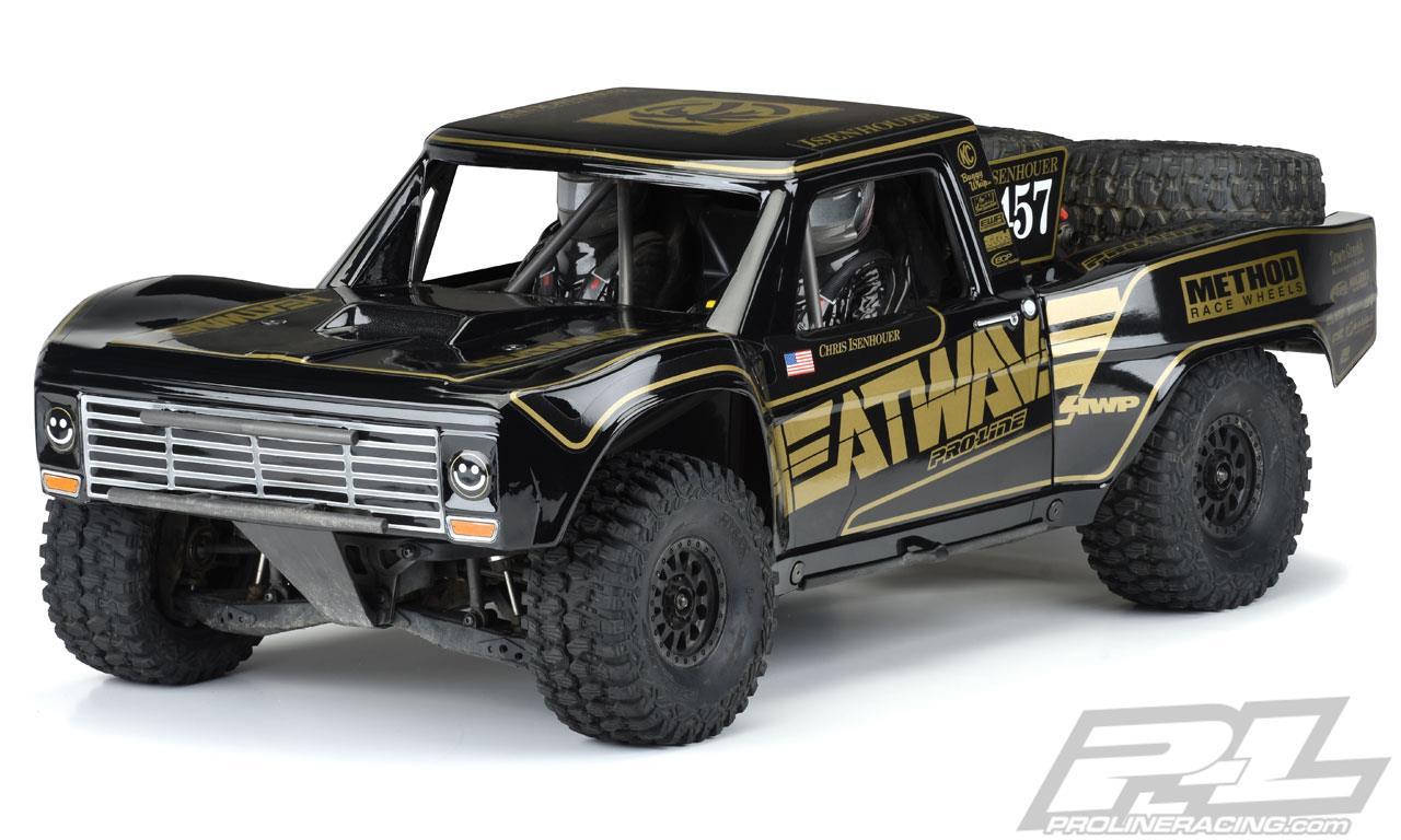 Pro-Line - PL3547-18 - 1967 Ford F-100 Race Truck  til Unlimited Desert Racer - Sort og klippet ud