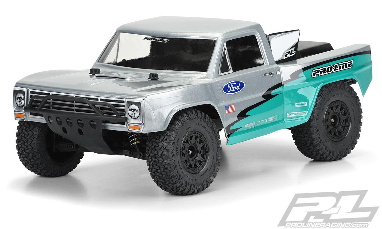 Pro-Line - PL3551-17 - Pre-Cut 1967 Ford F-100 Race Truck Clear Body for Slash 2wd, Slash 4x4 & PRO-Fusion SC 4x4 (with extended body mounts)