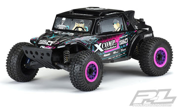 Pro-Line - PL3563-18 - Megalodon Desert Buggy Karosseri i Though-Color Sort, Blake Wilkey Edition passer til  Slash 2wd og Slash 4x4