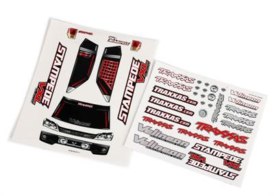 Traxxas - TRX3613R - Decal sheets, Stampede® VXL