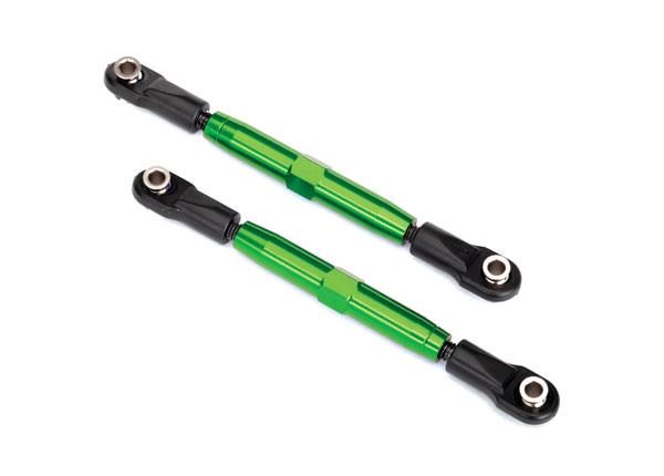 Traxxas - TRX3644G - Camber links, rear (TUBES green-anodized, 7075-T6 aluminum, stronger than titanium) (73mm) (2)