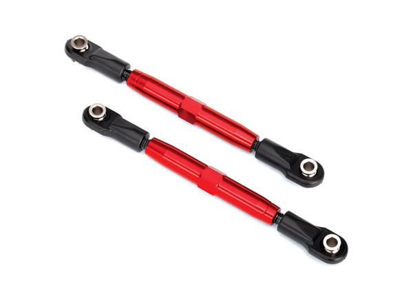 Traxxas - TRX3644R - Camber links, rear (TUBES red-anodized, 7075-T6 aluminum, stronger than titanium) (73mm) (2