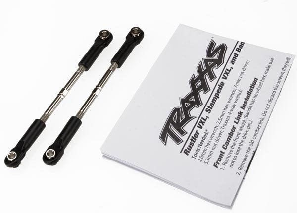 Traxxas - TRX3645 - Turnbuckles, toe link, 61mm (96mm center to center) (2) (assembled with rod ends and hollow balls) (fits Stampede®)