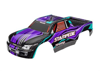 Traxxas - TRX3651P - Body, Stampede® (also fits Stampede® VXL), purple (painted, decals applied)