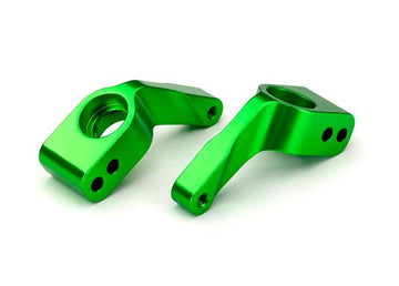 Traxxas - TRX3652G - Stub axle carriers, Rustler®/Stampede®/Bandit (2), 6061-T6 aluminum (green-anodized)/ 5x11mm ball bearings (4)