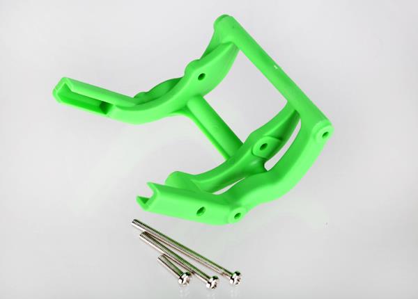 Traxxas - TRX3677A - Wheelie bar mount (1) / hardware (green)