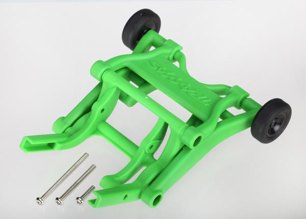 Traxxas - TRX3678A - Wheelie bar, assembled (green) (fits Stampede®, Rustler 2WD®, Bandit series)