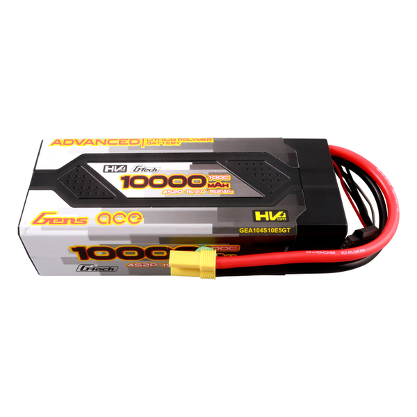 GensAce - B-100C-10000-4S2P-HC-61-HV-GT - 15.2V 10.000 mAh 100C Lipo Hardcase Batteri med EC5 stik