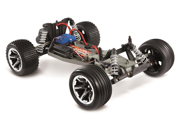 Traxxas - TRX37054-8 - 1/10 Rustler 2WD med Batteri og USB Oplader