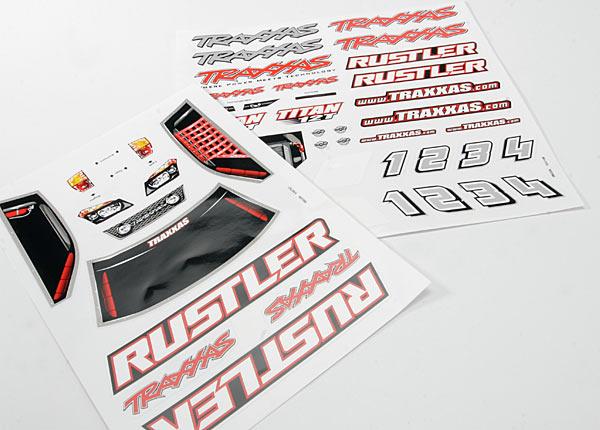 Traxxas - TRX3716 - Decal sheets, Rustler®