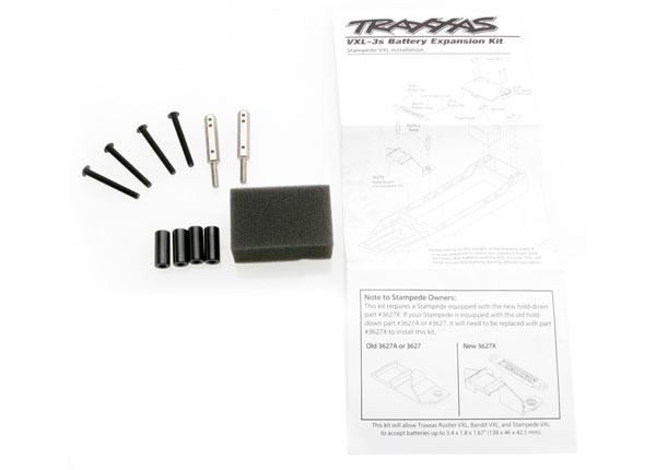 Traxxas - TRX3725x - Battery expansion kit (allows for installation of taller multi-cell battery packs)